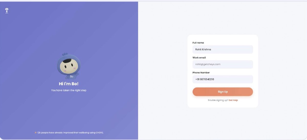 Enter the access code shared by your employer, then tap Continue.