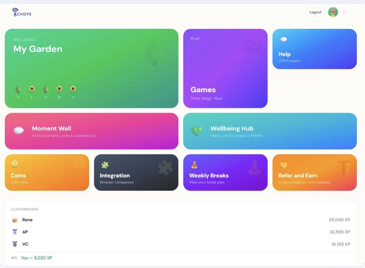 The Integration tile on the web home screen.